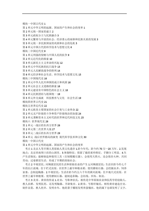 2016年复习提纲