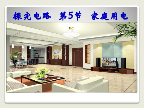 新沪科版九年级物理全一册《十五章 探究电路  第五节 家庭用电》课件_11
