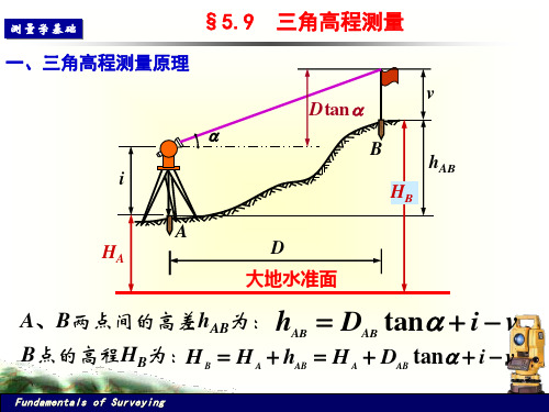 三角高程测量