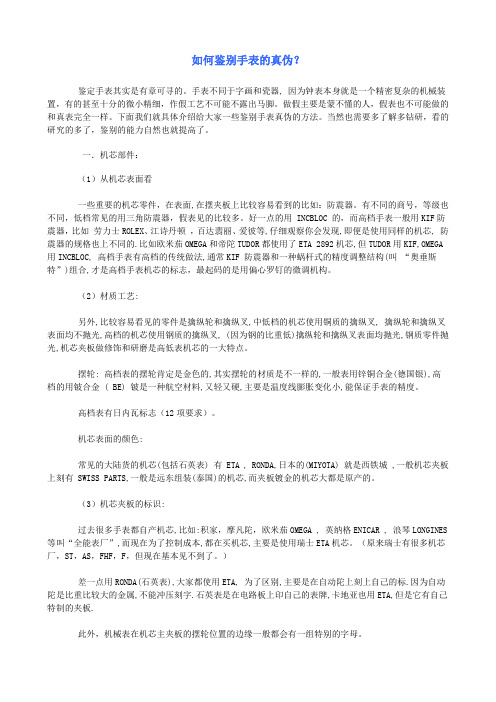 手表百科
