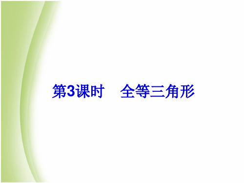 浙江新中考2014届中考数学总复习课件(15)全等三角形