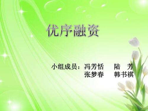 优序融资
