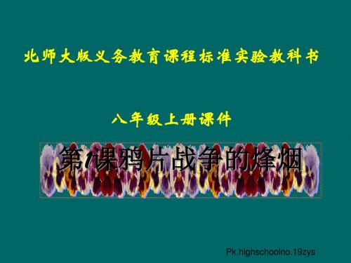 鸦片战争的烽烟PPT课件10