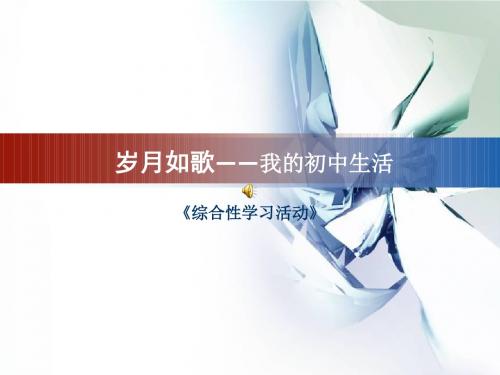 难忘的岁月教学课件