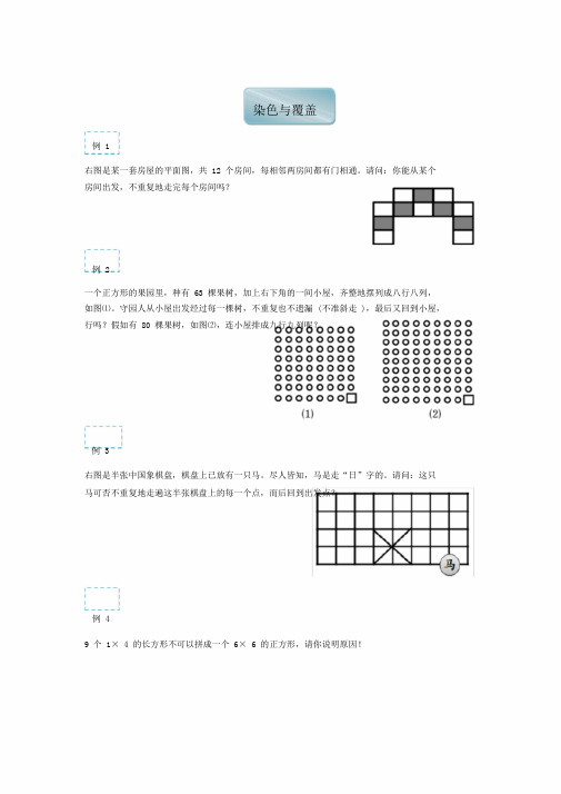 六年级下册数学试题奥数专练染色与覆盖(含)全国通用