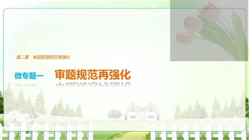 【步步高考前三个月】2017版高考语文通用配套课件微专题第二章审题答题规范再强化微专题一审题规范再强化