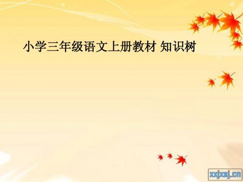 红三年级语文上册知识树