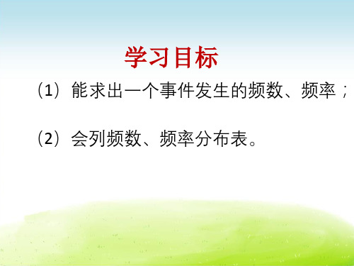 2019年春数学青岛版课件│九年级下册│6.2 频数与频率
