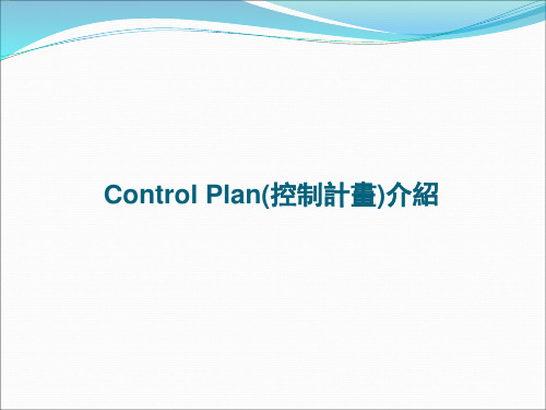 Control Plan介绍