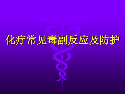化疗常见毒副反应及防护 ppt课件