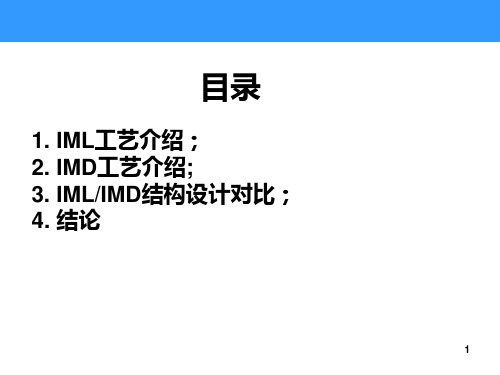 IML详细工艺介绍和样品展示ppt课件