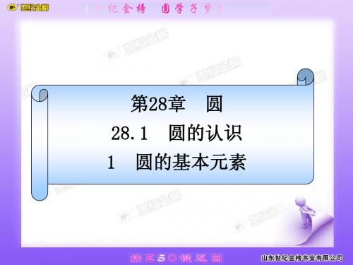 圆的基本元素