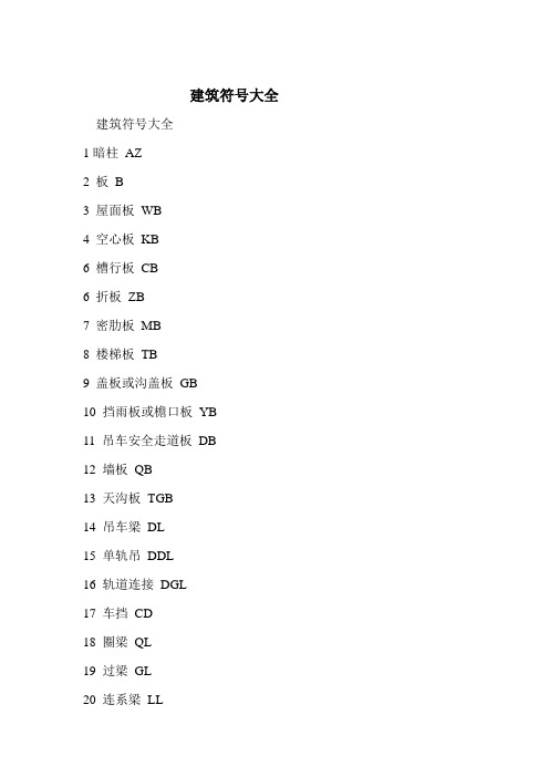 建筑符号大全