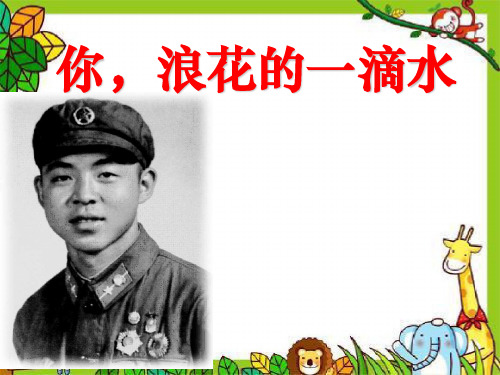 《你,浪花的一滴水》5 精选优质课件