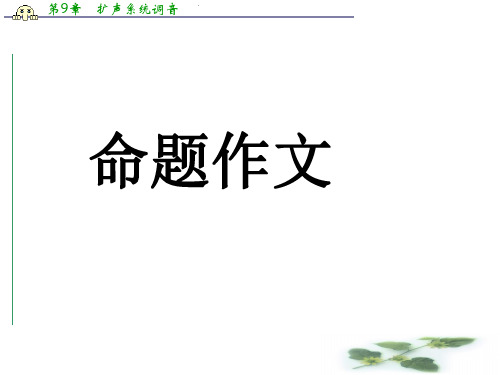 浙江省牌头中学高考语文《从形式看命题作文》专题复习课件