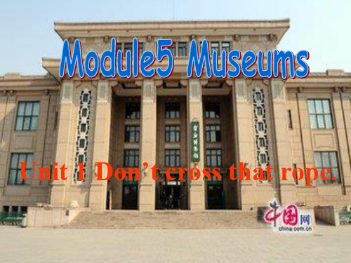 外研版英语九年级上册 Module 5 Unit 1