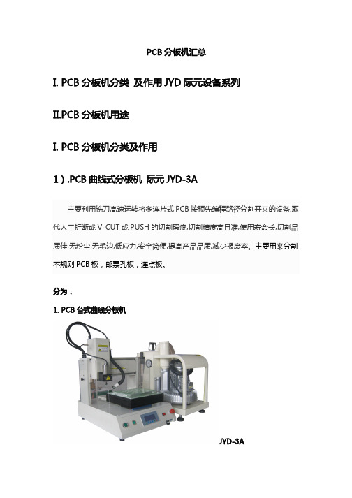 PCB分板机汇总