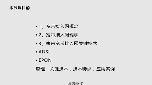 未来宽带网PPT课件