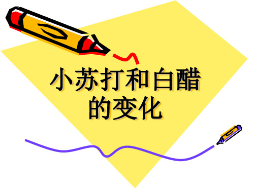 六年级下2. 4 小苏打 和白醋的变化教科版ppt (共17页)