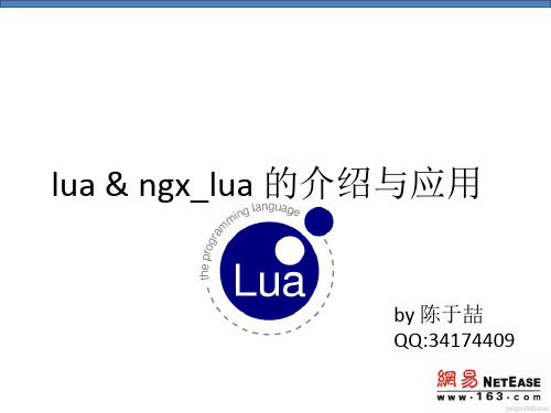 lua & ngx_lua 的介绍与应用