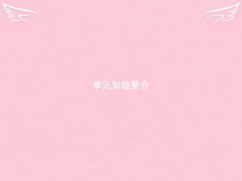 【优化指导】2016-2017学年高中语文 第一单元 现代散文阅读单元知能整合课件 新人教版必修2