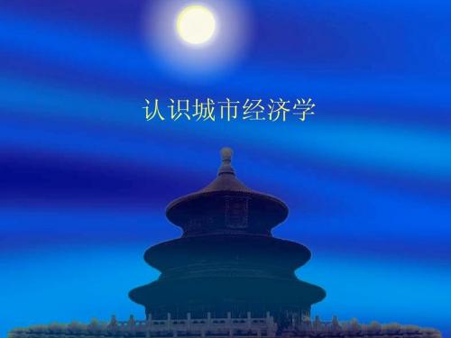认识城市经济学