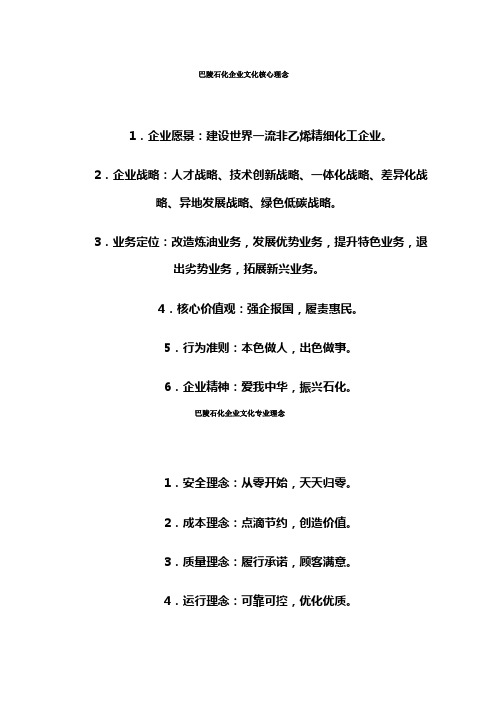 巴陵石化企业文化