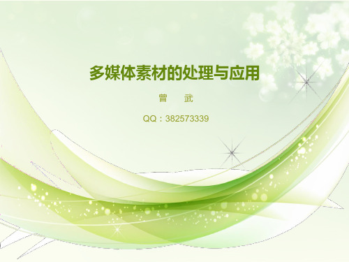 多媒体素材的处理与应用