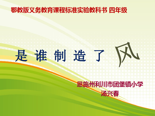 四年级上册科学课件-3.13 是谁制造了凤｜鄂教版 (共31张PPT)