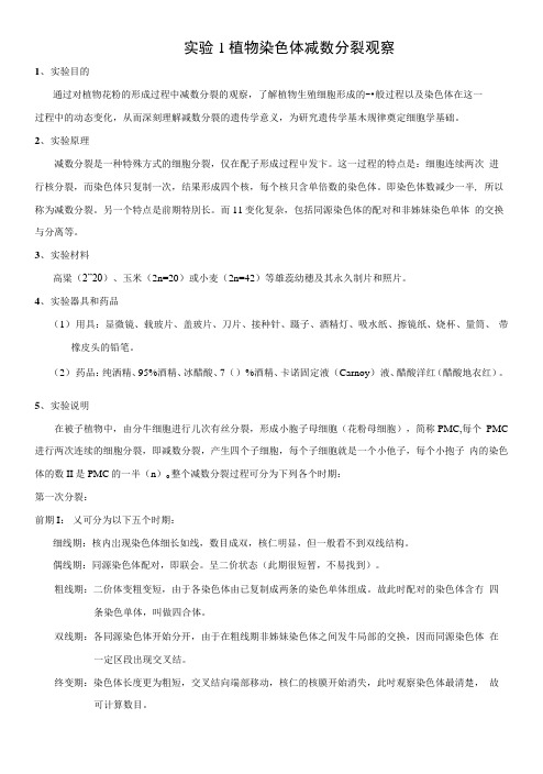 遗传学实验指导书.docx