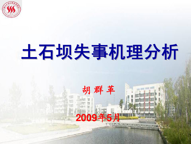 土石坝失事机理分析