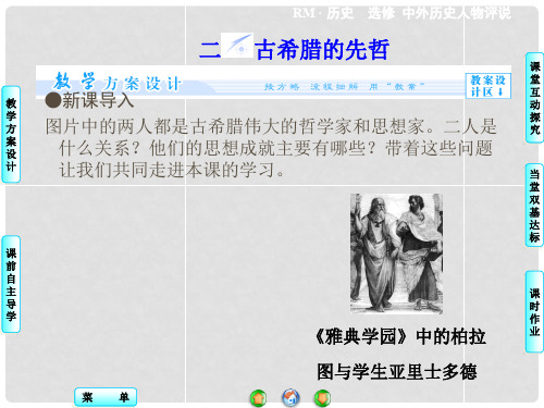 高中历史 专题2.2 古希腊的先哲同步备课课件 人民版选修4
