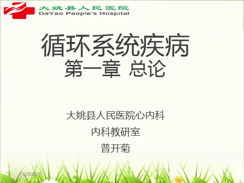 循环系统疾病第一章总论-PPT精选文档33页