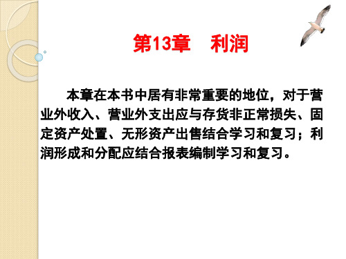 财务会计实务课件-第13章利润