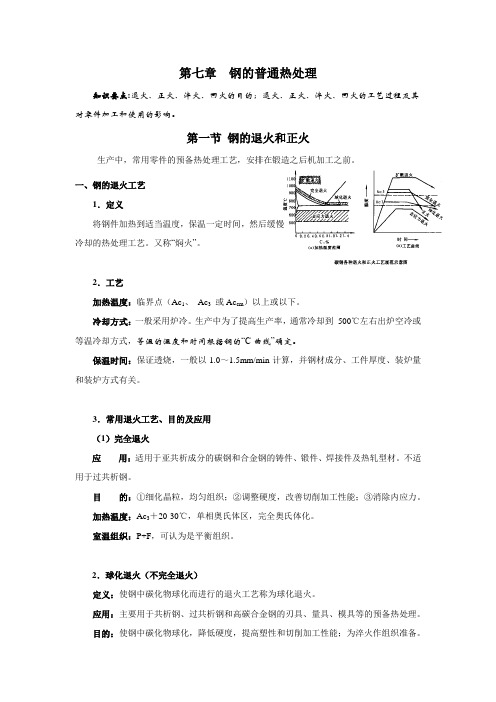 钢的几种典型的热处理