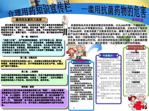 滥用抗菌药物的危害ppt课件