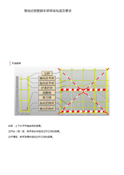 落地式钢管脚手架架体构造及要求