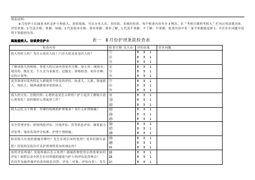 护士长检查记录.doc