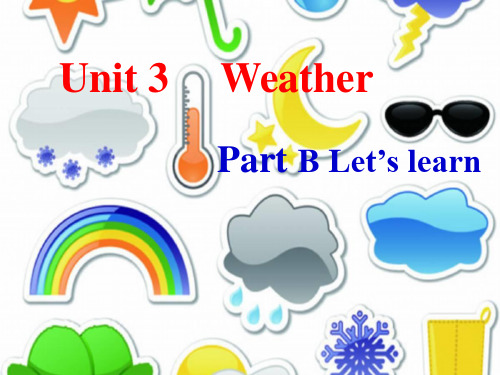 新人教版四年级英语下册- Unit 3 Weather Part B Let's Learn课件