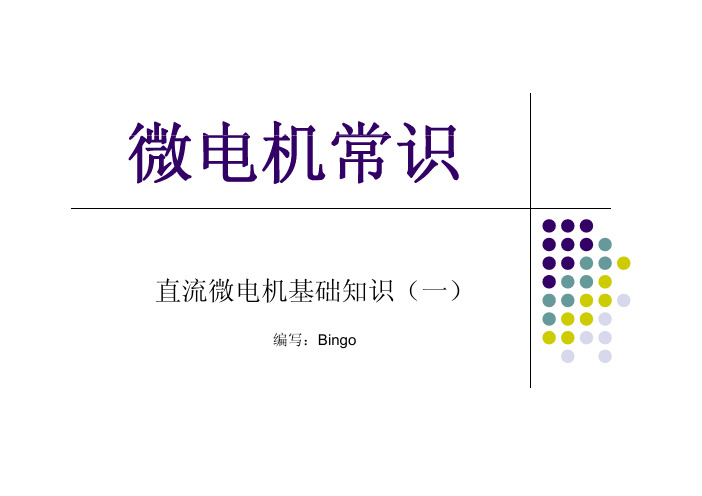 微电机基础知识一