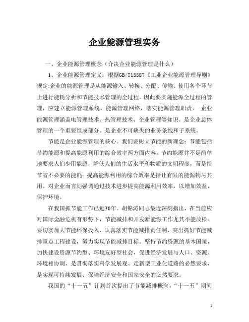 企业能源管理实务