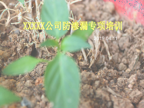 防渗漏专项培训ppt