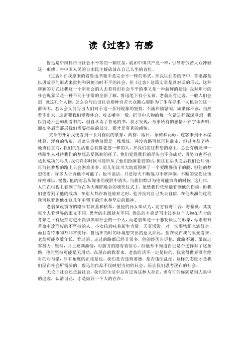 读《过客》有感