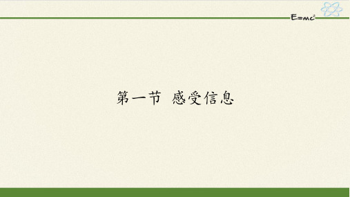 19.1感受信息 课件-沪科版九年级物理