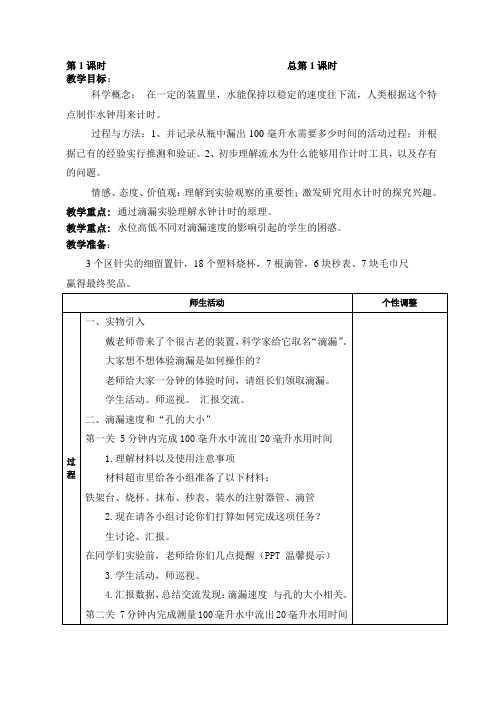 教科五年级科学下《三 时间的测量  用水测量时间》公开课课件_3