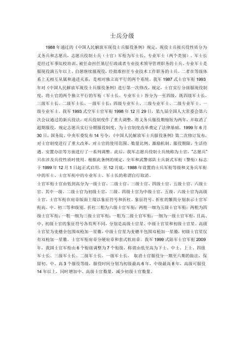士兵分级