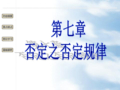 否定之否定规律