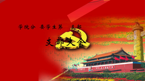 支部大会背景(共4张PPT)