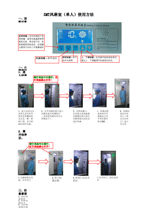 2  SMT风淋室使用方法