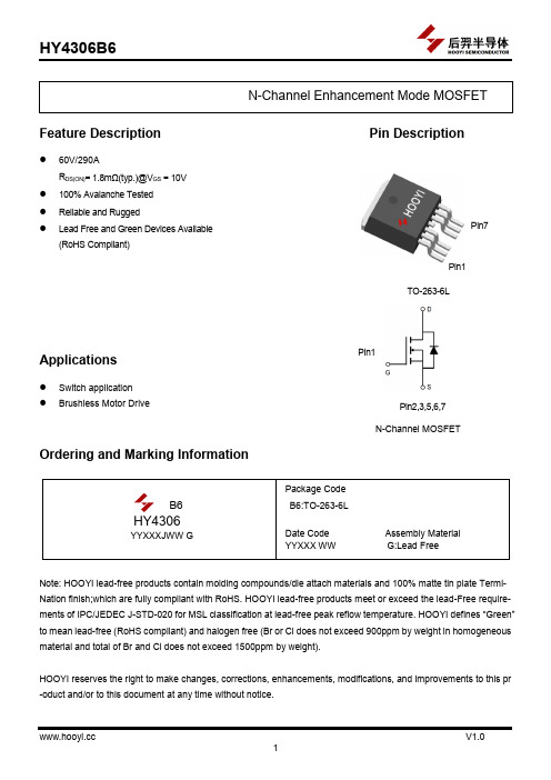 HY4306B6 datasheet_v1.0